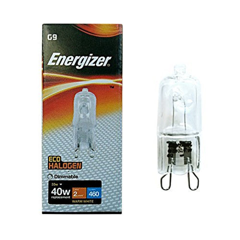 10 x G9 33w=40w ENERGIZER DIMMABLE ENERGY SAVING bulbs Capsule (5 twin Packs) - Electrobright Ltd