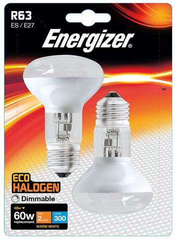 2 x S5190 ENERGIZER ECO E27 (ES) R63 48W(60W) DIMMABLE (1 Twin Pack) - Electrobright Ltd