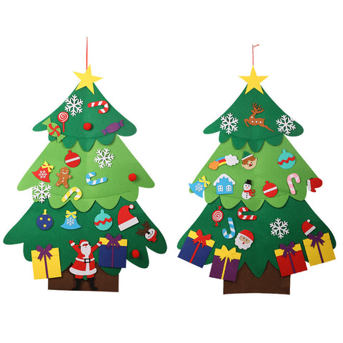 DIY Felt Christmas Tree Window Decoration Pendant Gift for Kids