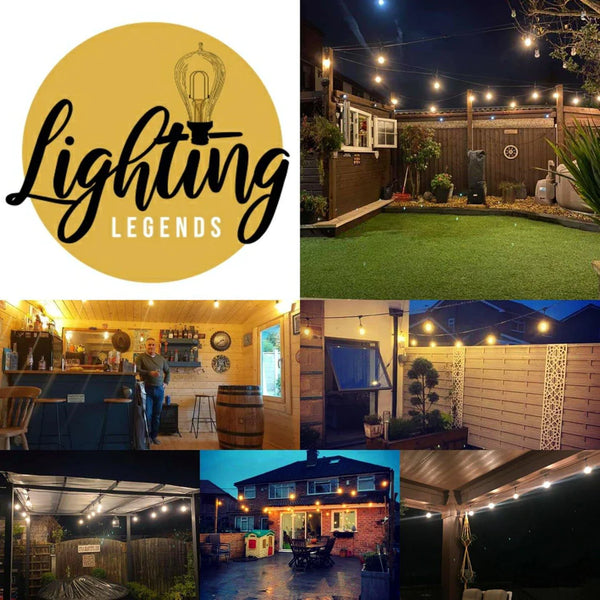 15 Pack Spare LED "Warm White" Garden Light Bulbs - IP65 Heavy Duty Lighting Legends for String Lights.