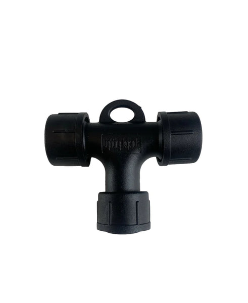2 Way / T Shape Splitter for "Heavy Duty" LED String Lights Lighting Legends brand.