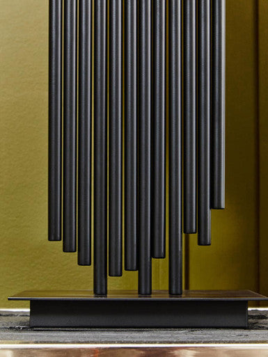 Impero Table Lamp With White Linen Shade