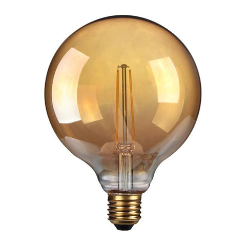 10 x 4W G125, Decorative LED filament lamp with gold antique coating SKU: KFLM04G125/E27-GLD-N25-K