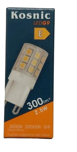 10 X KOSNIC G9 KLED2.5CPL/G9-N30 WARM WHITE NON DIMMABLE AMPS BULBS CAPSULES - Electrobright Ltd