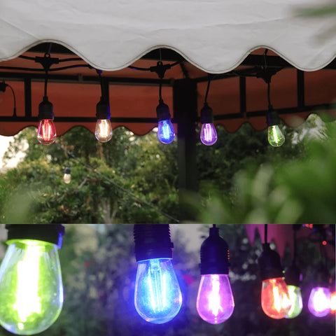 15M / 49FT Multi-Colour LED Plug-in Waterproof Heavy Duty Outdoor String Lights