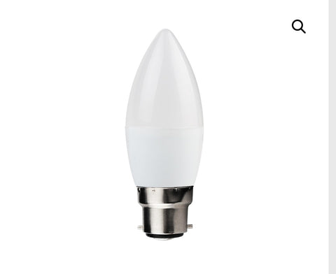 10 X Reon 6W Non-Dimmable LED Candle, B22, 20000 hours, 2700KSKU: CND06/B22-N27
