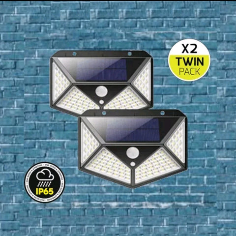Super Bright 100 LED PIR Solar Motion Security Lights