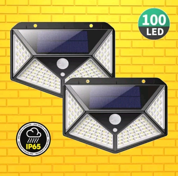 Super Bright 100 LED PIR Solar Motion Security Lights
