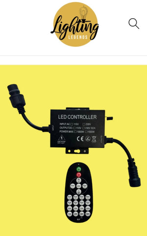 Dimmer Unit Section for Heavy Duty Waterproof String Lights - Remote Control