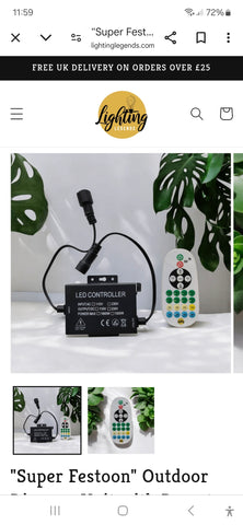 "Super Festoon" Outdoor Dimmer Unit with Remote Control