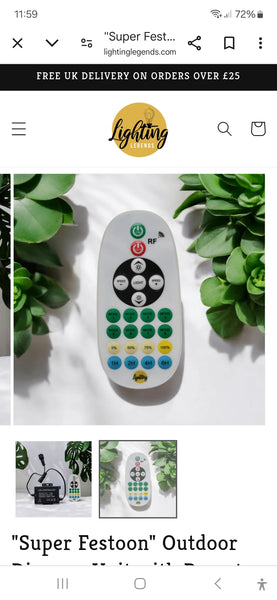 "Super Festoon" Outdoor Dimmer Unit with Remote Control