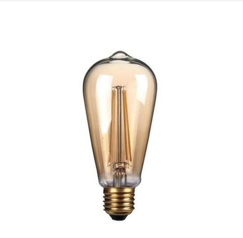 10 x Kosnic Lamps 4w Decorative LED Filament Gold ST64 Lamp E27/ES | KFLM04ST64E27-GLD