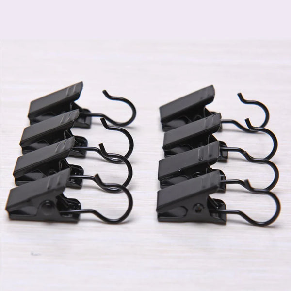 Black Stainless Steel String Light Wire/Cable Hanging Clips