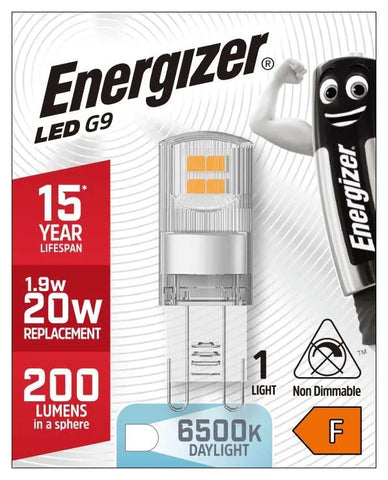 10 x S18749 Energizer LED G9 200lm 1.9W 6,500K (Daylight)