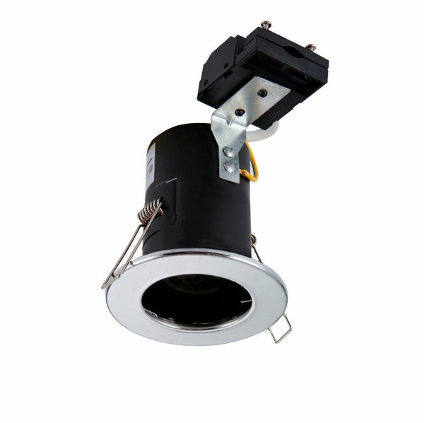 TEKLED
Fixed Pressed Steel Fire Rated Downlight IP20 GU10 Fitting - Chrome, Satin Nickel or white.