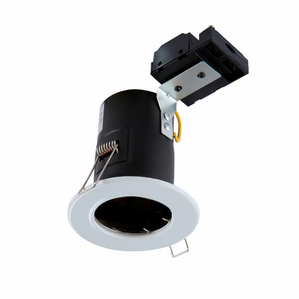 TEKLED
Fixed Pressed Steel Fire Rated Downlight IP20 GU10 Fitting - Chrome, Satin Nickel or white.