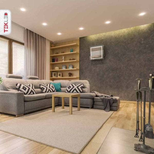 TEKLED
6W Downlight LED Round Slim Panel Light D120mm - 3000K Warm white, Cool or Cool Daylight.