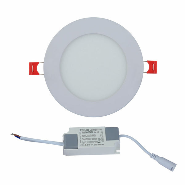 TEKLED
6W Downlight LED Round Slim Panel Light D120mm - 3000K Warm white, Cool or Cool Daylight.