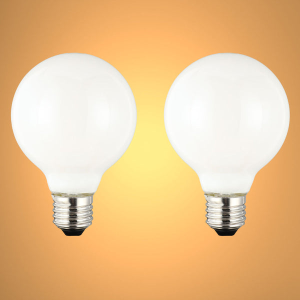 TEKLED
LED Bulb Dimmable Globe E27 6.5W 2700K Milky Glass Pack of 2 - G80 mm.