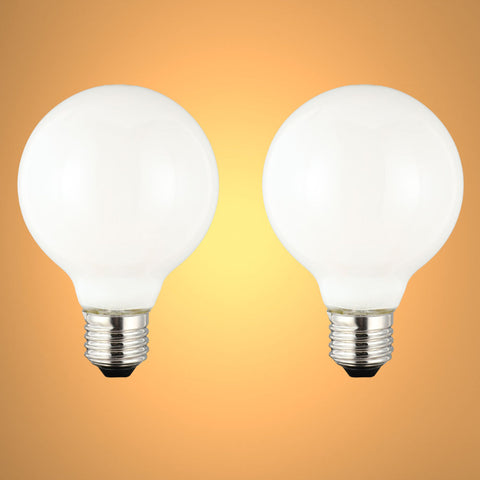 TEKLED
LED Bulb Dimmable Globe E27 6.5W 2700K Milky Glass Pack of 2 - G80 mm.