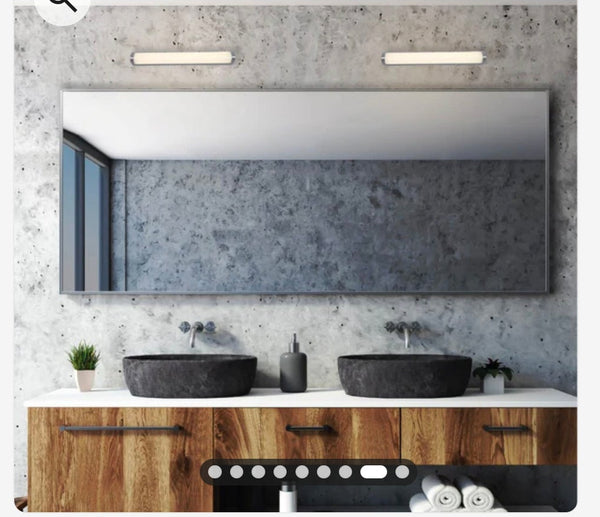 Modern Bathroom Vanity Lamp Mirror Front Makeup Shaving LED Light Chrome 470mm Tekled