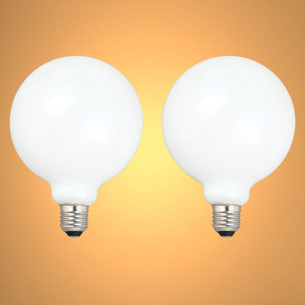 TEKLED
LED Bulb Dimmable Globe E27 6.5W 2700K Milky Glass Pack of 2 - G80 mm.