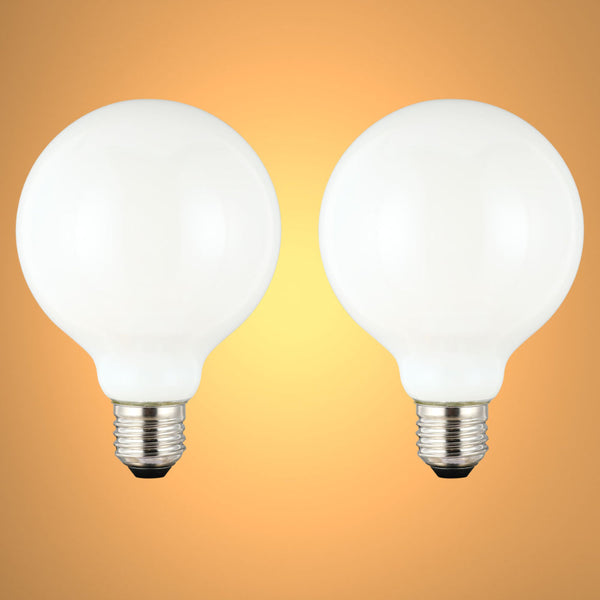 TEKLED
LED Bulb Dimmable Globe E27 6.5W 2700K Milky Glass Pack of 2 - G80 mm.