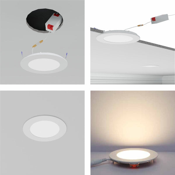TEKLED
6W Downlight LED Round Slim Panel Light D120mm - 3000K Warm white, Cool or Cool Daylight.