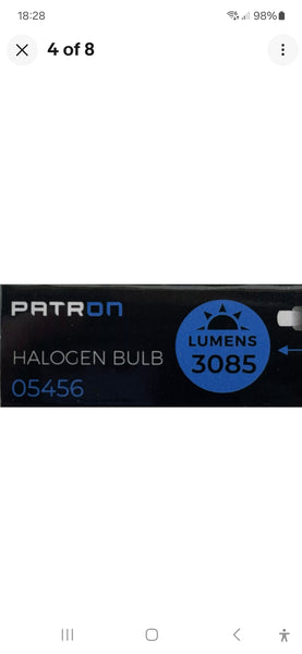 2 x LINEAR HALOGEN 160W 118mm R7s 3085lm dimmable 160 Watt Patron Branded