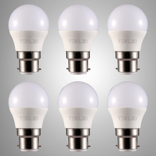 TEKLED
Ursa LED Golf Ball G45 B22 Bayonet Cap 5W Pack of 6 - 2700K Warm White, Cool white or Cool Daylight.