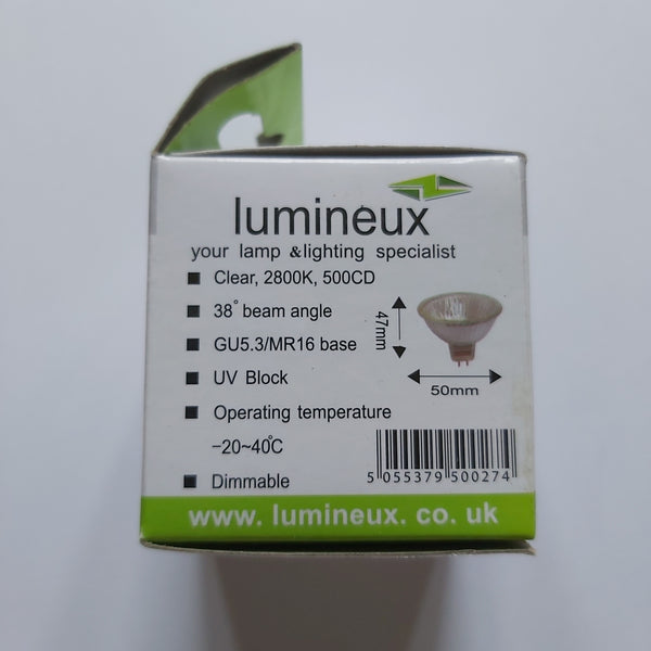 Lumineux MR16 20W 12V CLEAR - Electrobright Ltd