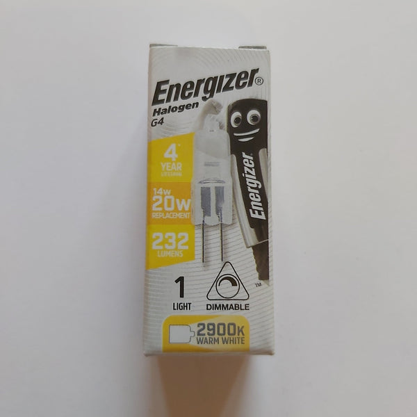 20 x ENERGIZER G4 14W ECO HALOGEN WARM WHITE - Electrobright Ltd