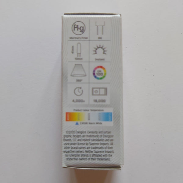 20 x ENERGIZER G4 14W ECO HALOGEN WARM WHITE - Electrobright Ltd
