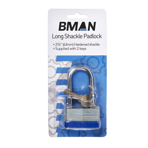 B2926 BMAN 40MM LONG SHACKLE PADLOCK - Electrobright Ltd