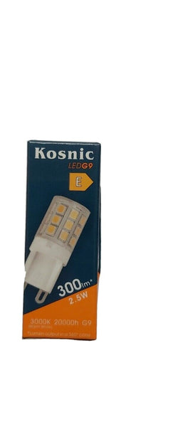 3 x KOSNIC G9 LED 2.5W WATT 300 LUMEN WARM WHITE KLED2.5CPL/G9-N30 NON DIMMABLE - Electrobright Ltd