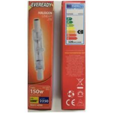 1 x R7 EVEREADY 78MM X 8MM Linear 120w=150w Eco Halogen Dimmable Warm White Bulbs - Electrobright Ltd