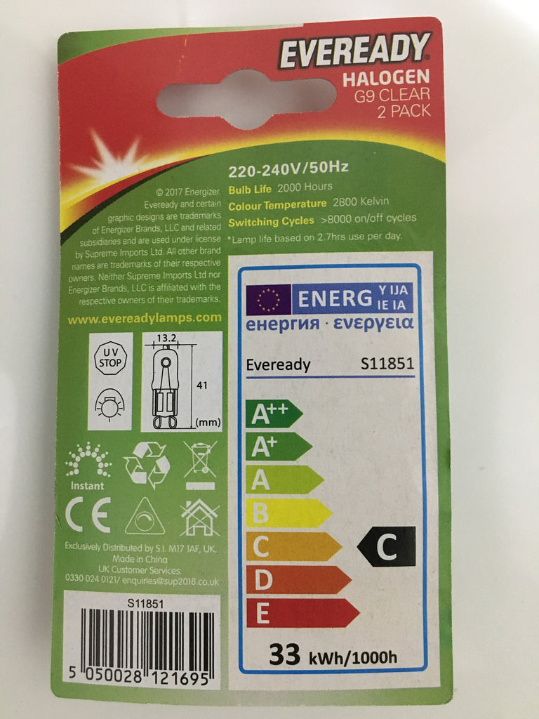 Eveready g9 new arrivals bulbs