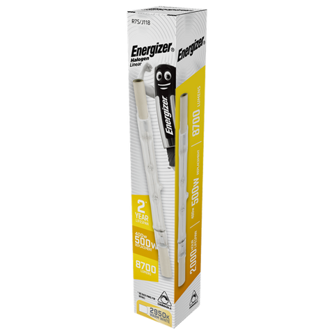 S5417 Energizer Eco R7S Linear 8700lm 400W 2,950K (Warm White) Dimmable Box of 1 - Electrobright Ltd