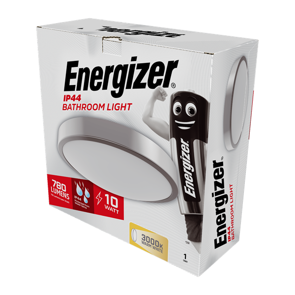 S10065 Energizer LED 250mm Bathroom Light - 11.5W - 900 Lumen - 3,000K (Warm White) - Electrobright Ltd