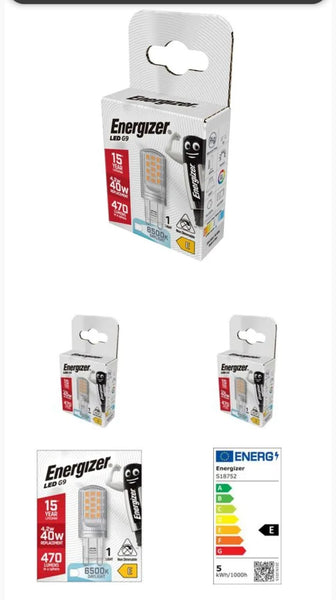 4 x S18752 Energizer LED G9 470lm 4.2W 6,500K (Daylight) - Electrobright Ltd