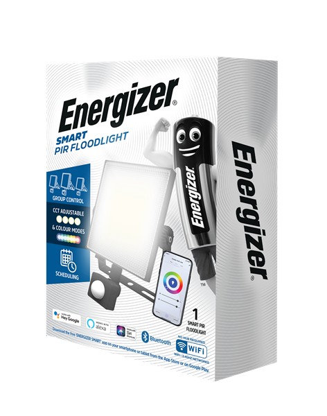 S18471 Energizer Smart 20W PIR Floodlight - Electrobright Ltd