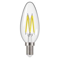 S12856 Energizer LED Filament Candle E14 (SES) 470lm 5W 2,700K (Warm White) Dimmable, Box of 1 - Electrobright Ltd