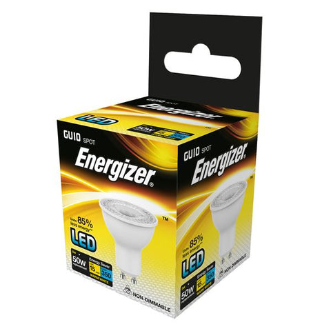 8 x S8823 ENERGIZER LED GU10 350LM 5W WARM WHITE - Electrobright Ltd