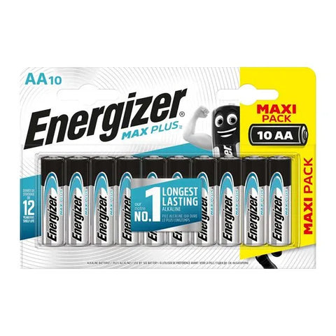 S13458 Energizer AA Max Plus Alkaline - Pack of 10 - Electrobright Ltd