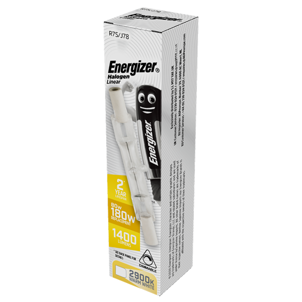 S5773 ENERGIZER ECO R7S LINEAR 80W(100W) DIMMABLE, PACK OF 5 - Electrobright Ltd